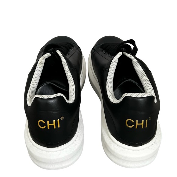 CHI Footwear Men's Fashion Sneaker Size 9 Black 1001 Nights Leather Graphene - Picture 4 of 10
